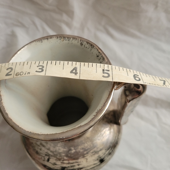 Vintage Stangl Colonial Silver Dual Handle Vase - Picture 9 of 9